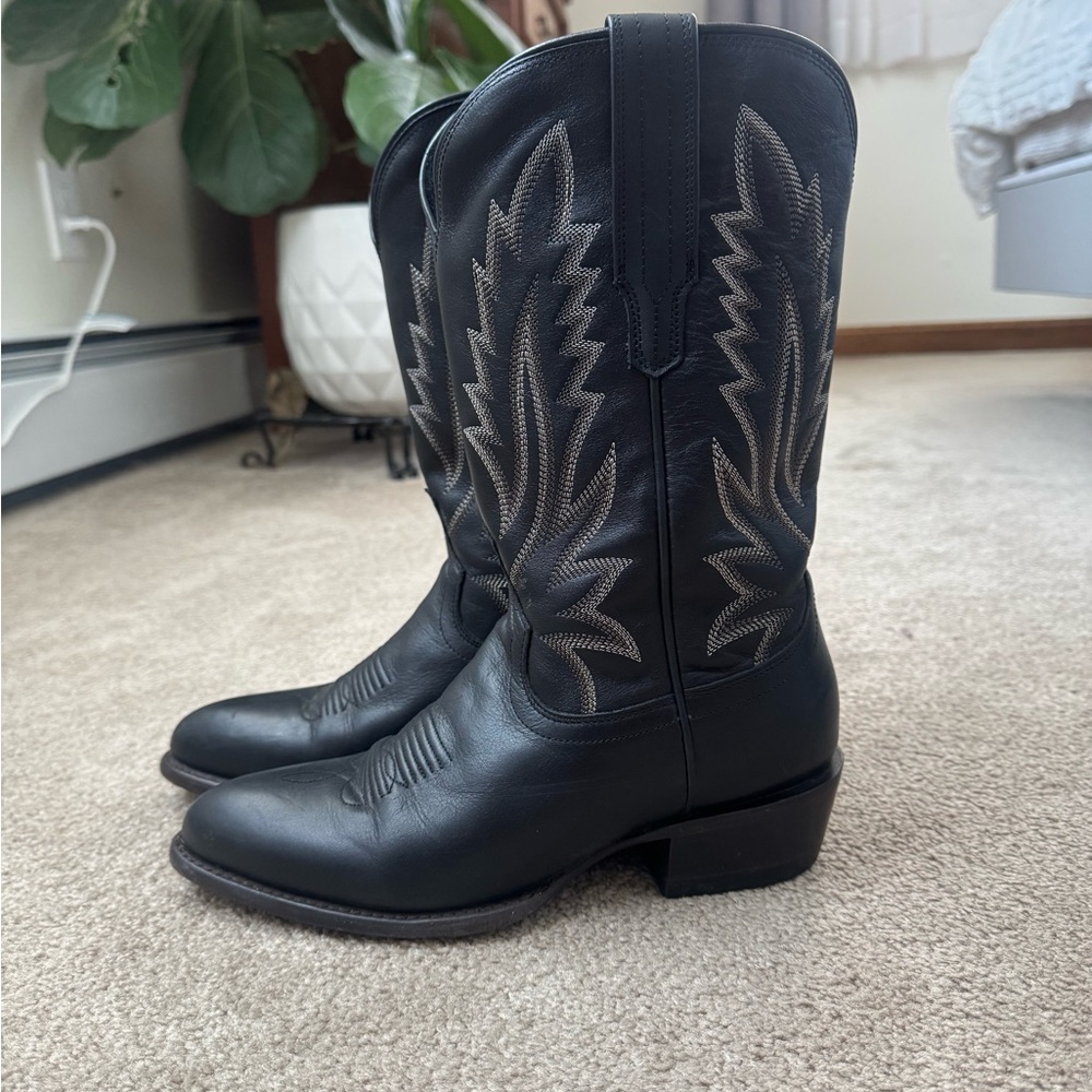 Tecovas Jamie Black Western Leather Boots - Picture 2 of 7